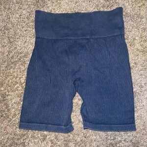 NWOT Gypsy & Jade High Waist Ribbed Mineral Wash Seamless Shorts Size XS / S